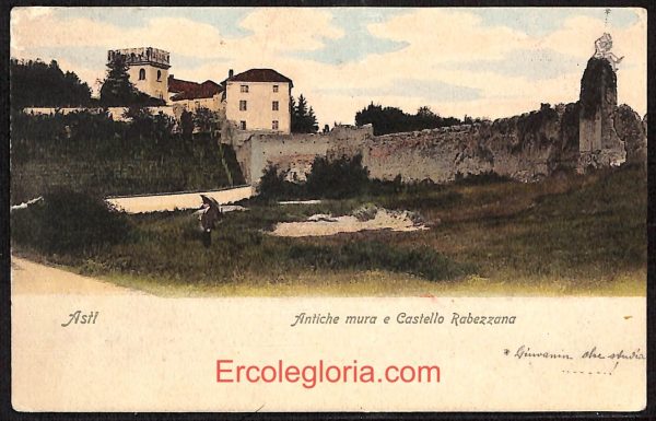 ae0653 - CARTOLINA  D'EPOCA - Asti Città -R. Scuole Normale  1906