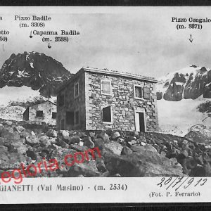 ai7019  - CARTOLINA D' EPOCA - Sondrio Provincia - Capanna Gianetti