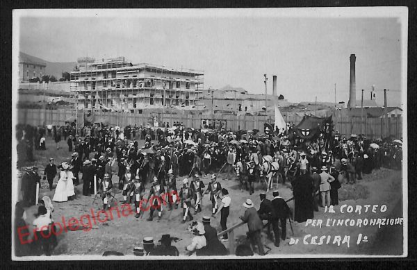 ag1155 - CARTOLINA D'EPOCA - Genova - Il Corteo per L' Incoronazione di Cesira I
