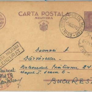70069 - ROMANIA  - POSTAL HISTORY - STATIONERY CARD # P110 - Military Post 1942