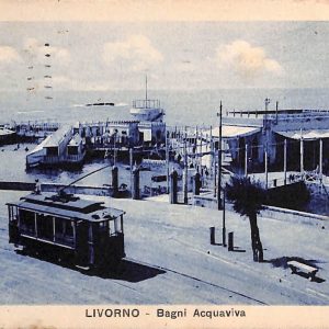 ac7333 - CARTOLINA D'EPOCA - Livorno Città - Bagni Acquaviva  1922