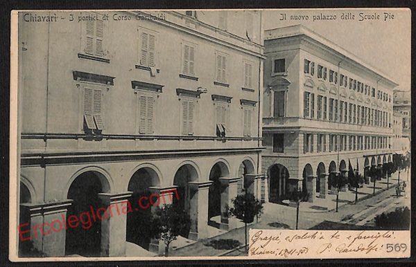 ag1192 - CARTOLINA D'EPOCA - Genova Provincia - Chiavari