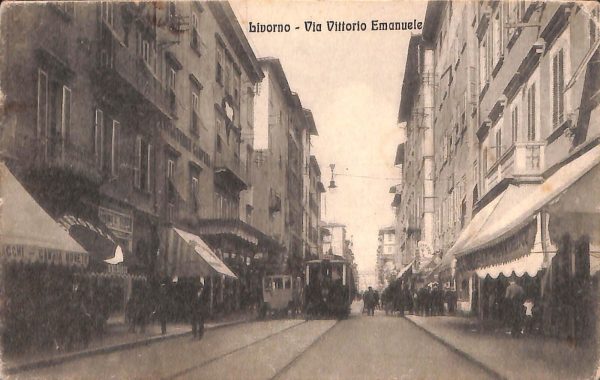 ac7339 - CARTOLINA D'EPOCA - Livorno Città - Via Vittorio Emanuele