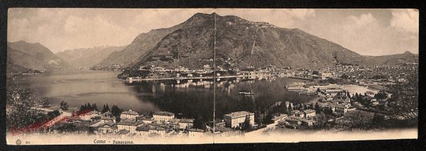 ae5136 - CARTOLINA D'EPOCA DOPPIA - Como Città - Panorama  1911