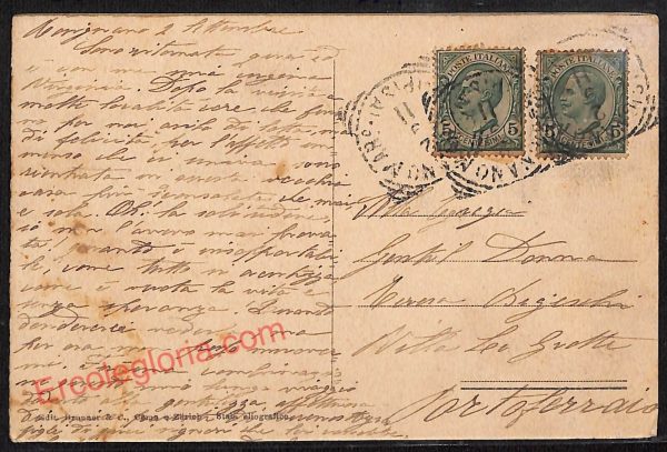 ae5136 - CARTOLINA D'EPOCA DOPPIA - Como Città - Panorama  1911 - immagine 2
