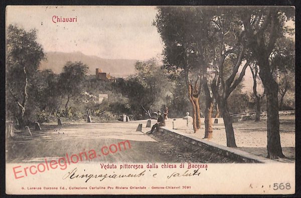 ag1194 - CARTOLINA D'EPOCA - Genova Provincia - Chiavari