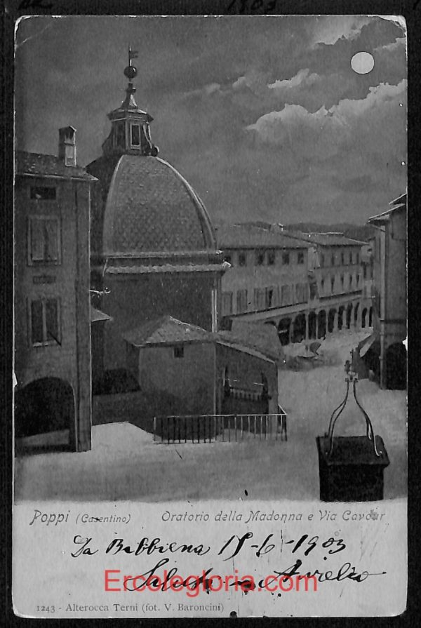 ae0466 - CARTOLINA  D'EPOCA - Arezzo Provincia - Poppi  1903