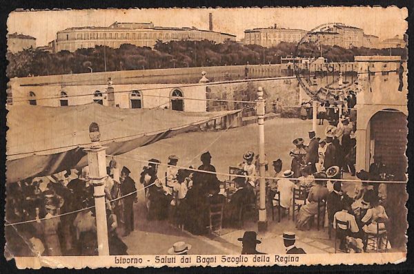ac7340 - CARTOLINA D'EPOCA - Livorno Città - Scoglio della Regina
