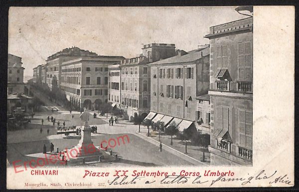 ag1206 - CARTOLINA D'EPOCA - Genova Provincia - Chiavari