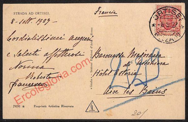 ae3993 - CARTOLINA  D'EPOCA - Bolzano Provincia - Ortisei   1927 - immagine 2
