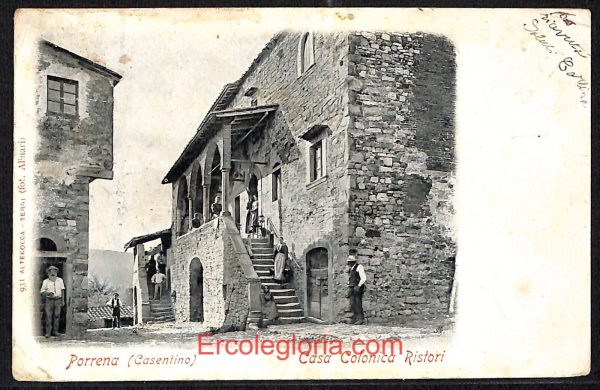 ae0474 - CARTOLINA  D'EPOCA - Arezzo Provincia - Porrena  1901
