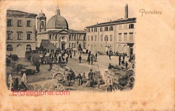 ad7081 - CARTOLINA D'EPOCA - Pisa Provincia - Pontedera