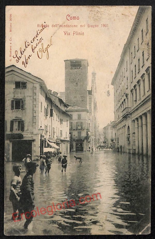 ae5163 - CARTOLINA D'EPOCA - Como Città - Via Plinio  1901