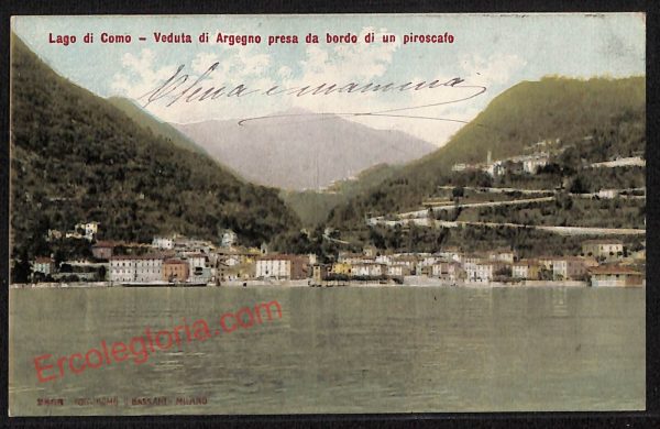 ae5170 - CARTOLINA D'EPOCA - Como Provincia - Argegno  1906