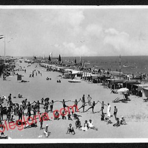 ah9894 - CARTOLINA D'EPOCA - Riccione Città - Veduta della Spiaggia