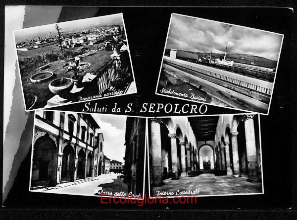 ae0502 - CARTOLINA  D'EPOCA - Arezzo Provincia - Sansepolcro  1958