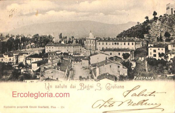 ad7121 - CARTOLINA D'EPOCA - Pisa Provincia - San Giuliano  1901