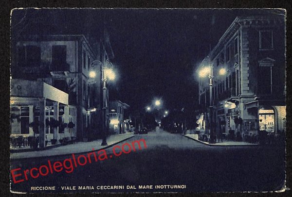 ah9900 - CARTOLINA D'EPOCA - Riccione Città - Viale Maria Ceccarini