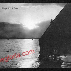 ah9902 - CARTOLINA D'EPOCA - Riccione Città - Sfolgorio di Luna