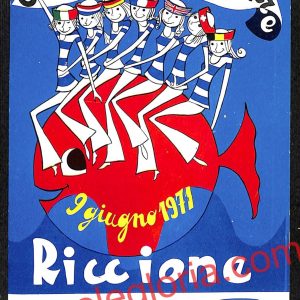 ah9903 - CARTOLINA D'EPOCA - Riccione Città - Giochi Senza Frontiere