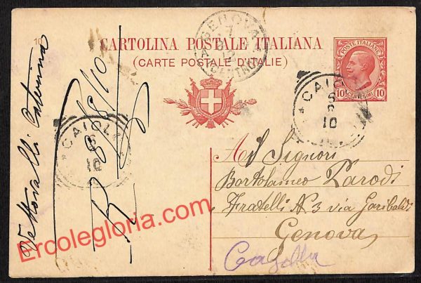 ai7024  - STORIA POSTALE - Sondrio Provincia - Caiolo