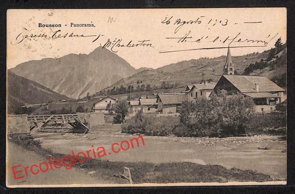 ai8846 - CARTOLINA D'EPOCA - Torino Provincia - Bousson