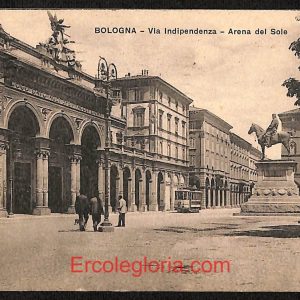 ae1998 - CARTOLINA  D'EPOCA - Bologna Città - Via Indipendenza  1924