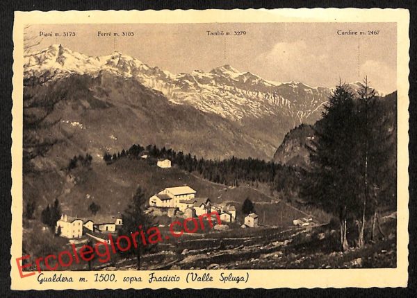 ai7038  - CARTOLINA D' EPOCA - Sondrio Provincia - Gualdera