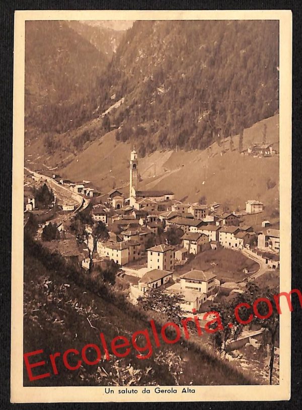 ai7040  - CARTOLINA D' EPOCA - Sondrio Provincia - Gerola Alta