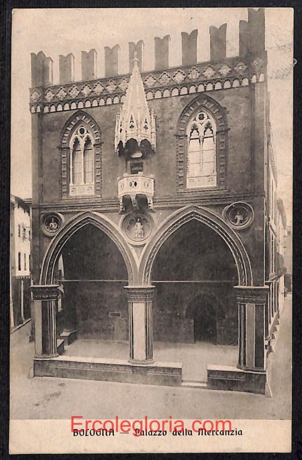 ae2001 - CARTOLINA  D'EPOCA - Bologna Città - Palazzo della Mercanzia