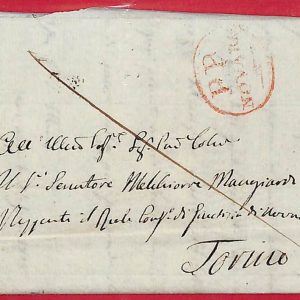 ai5728 - STORIA POSTALE - Busta PREFILATELICA - Novara 1818