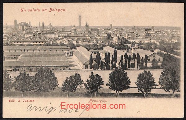 ae2002 - CARTOLINA  D'EPOCA - Bologna Città - Panorama
