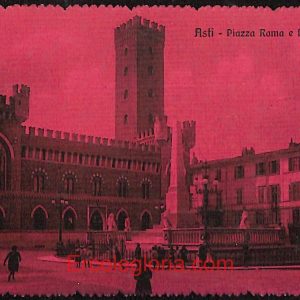 ae0661 - CARTOLINA  D'EPOCA - Asti Città - Palazzo Medici   1911