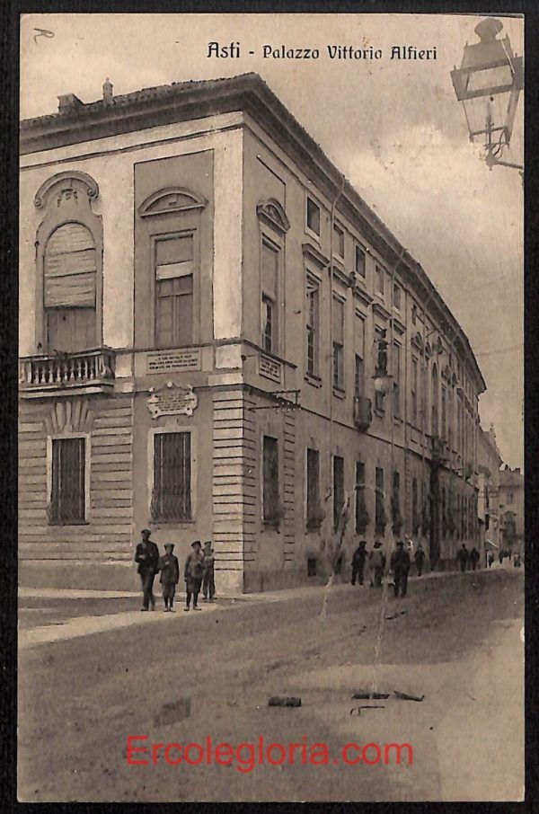 ae0662 - CARTOLINA  D'EPOCA - Asti Città - Palazzo Vittorio Alfieri