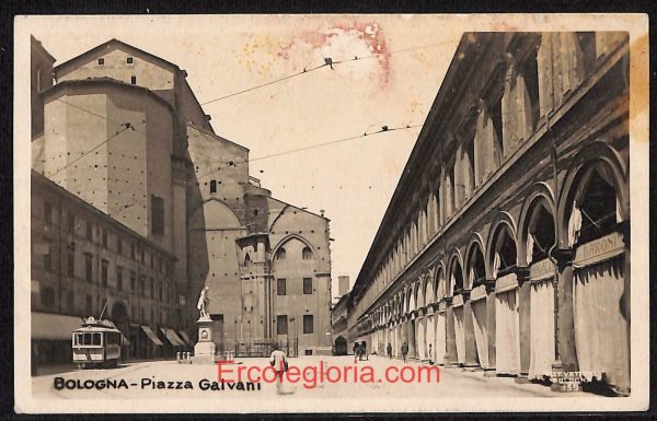 ae2005 - CARTOLINA  D'EPOCA - Bologna Città - Piazza Galvani