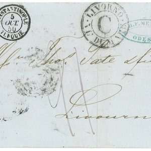 P3248 - UKRAINE, FOLDED LETTER NO CONTENTS, FROM ODESSA TO LIVORNO,