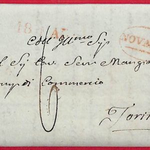 ai5736 - STORIA POSTALE - Busta PREFILATELICA - Novara 1824