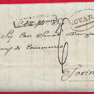ai5737 - STORIA POSTALE - Busta PREFILATELICA - Novara 1824