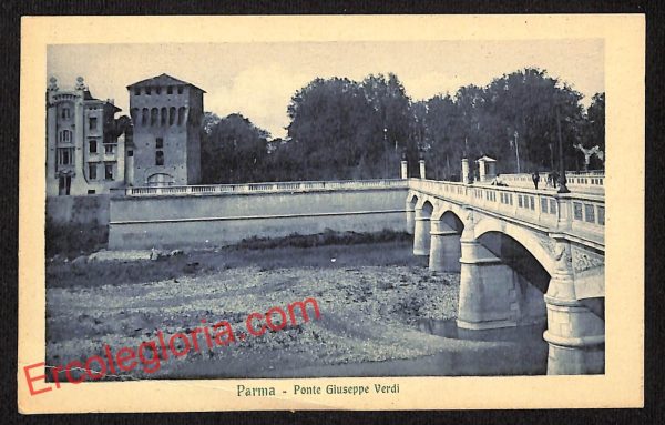 ah5341 - CARTOLINA D'EPOCA - Parma Città - Ponte Giuseppe Verdi