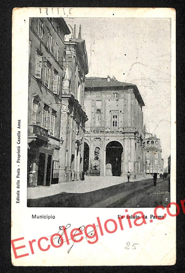 ah5342 - CARTOLINA D'EPOCA - Parma Città - Municipio