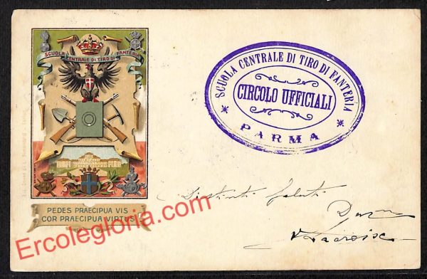 ah5345 - CARTOLINA D'EPOCA - Parma Città - Scuola Centrale di Tiro di Fanteria