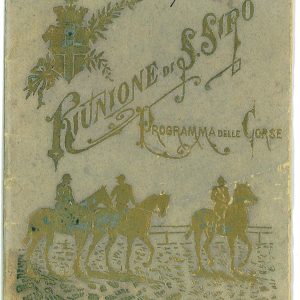 P3252 - ITALIA 1891 MILANO, PROGRAMMA DELLE CORSE A SAN SIRO,
