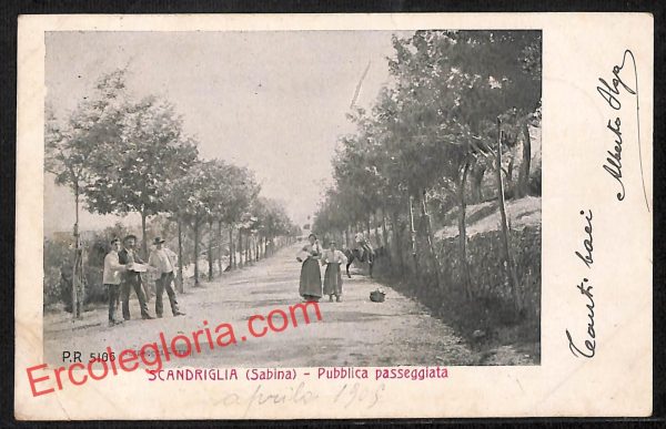 ai0555 - CARTOLINA D'EPOCA - Rieti Provincia - Scandriglia