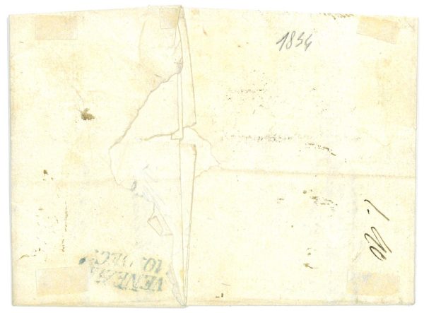 P4010 - ITALIA PREEFILATELICA , 1834 DA MIRANO (PD) A VENEZIA, MOLTO FRESCA - immagine 2