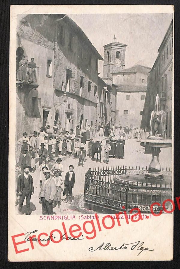 ai0558 - CARTOLINA D'EPOCA - Rieti Provincia - Scandriglia