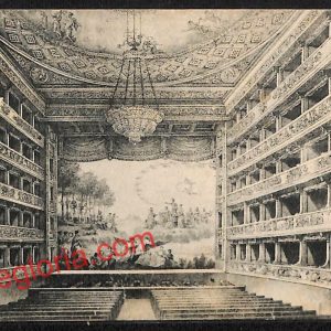ah5356 - CARTOLINA D'EPOCA - Parma Città - R. Teatro - Sipario