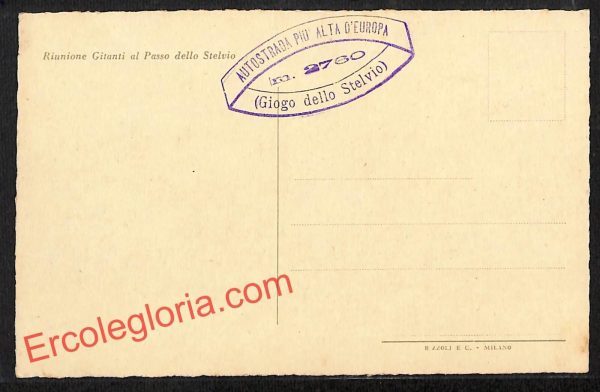 ai7147 - CARTOLINA D' EPOCA - Sondrio Provincia - Passo dello Stelvio - immagine 2