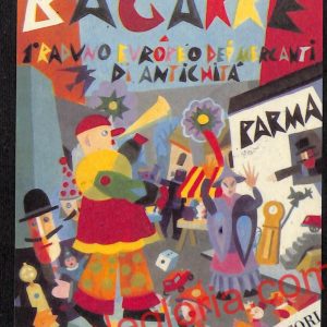 ah5360 CARTOLINA D'EPOCA -Parma- La Bacarre - 1° Raduno dei Mercati di Antichità
