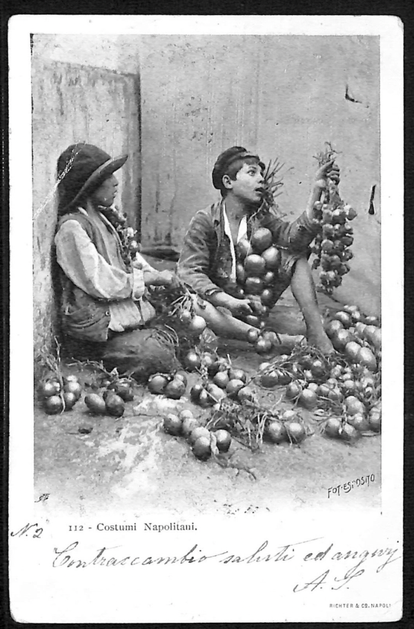 ab7964 - CARTOLINA  D'EPOCA - Napoli Città - Costumi Napolitani 1904