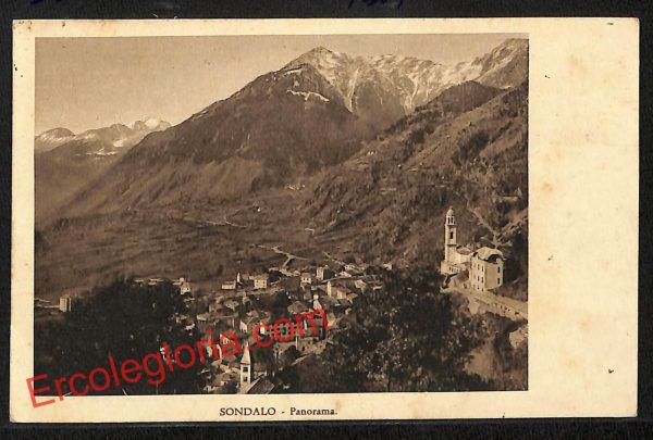 ai7152 - CARTOLINA D' EPOCA - Sondrio Provincia - Sondalo